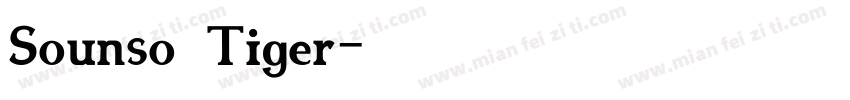 Sounso Tiger字体转换
